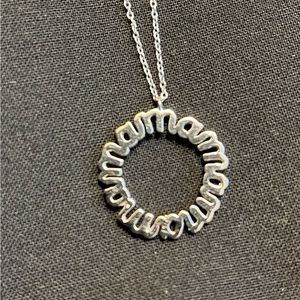Silver “MAMA” necklace